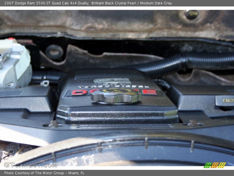 Brilliant Black Crystal Pearl / Medium Slate Gray 2007 Dodge Ram 3500 ST Quad Cab 4x4 Dually
