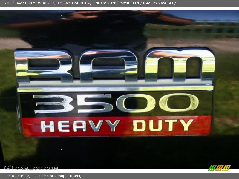Brilliant Black Crystal Pearl / Medium Slate Gray 2007 Dodge Ram 3500 ST Quad Cab 4x4 Dually