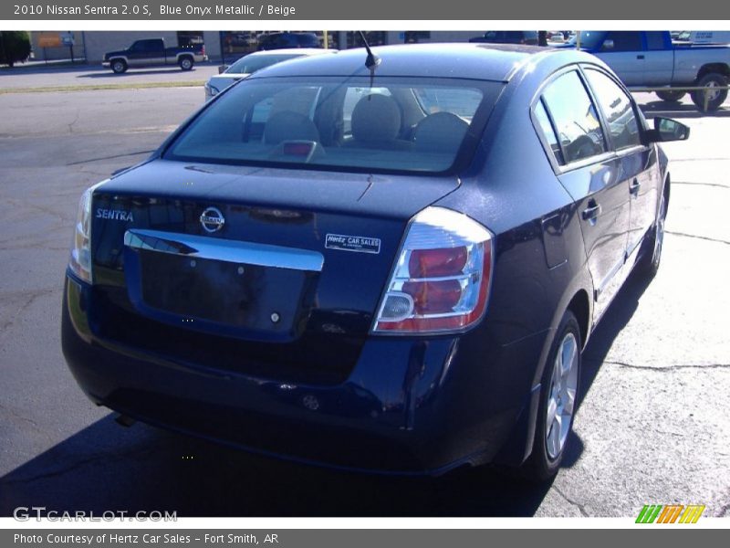 Blue Onyx Metallic / Beige 2010 Nissan Sentra 2.0 S