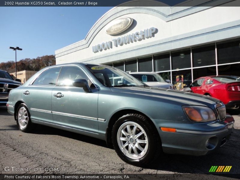 Celadon Green / Beige 2002 Hyundai XG350 Sedan