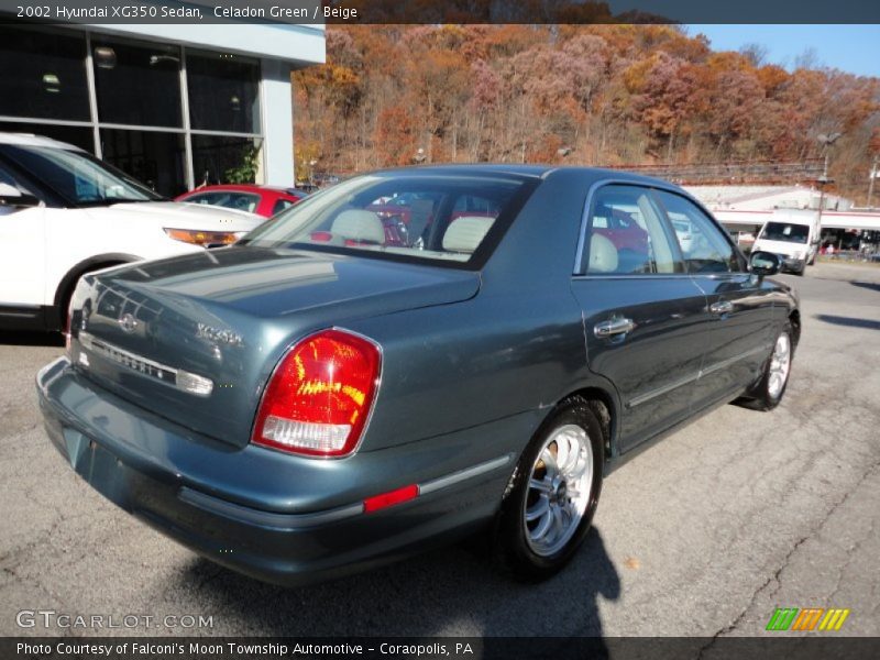 Celadon Green / Beige 2002 Hyundai XG350 Sedan