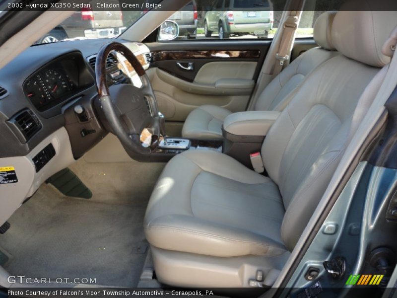 Celadon Green / Beige 2002 Hyundai XG350 Sedan