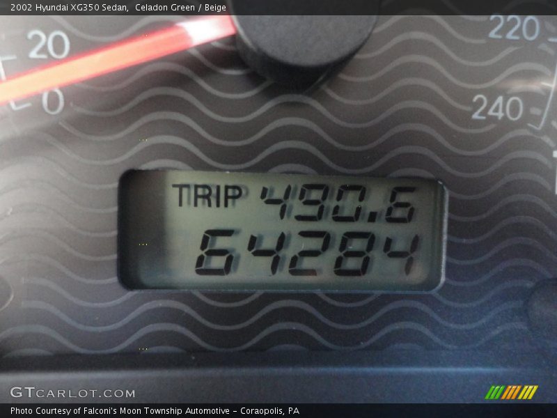 Celadon Green / Beige 2002 Hyundai XG350 Sedan