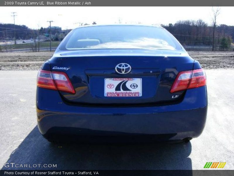 Blue Ribbon Metallic / Ash 2009 Toyota Camry LE