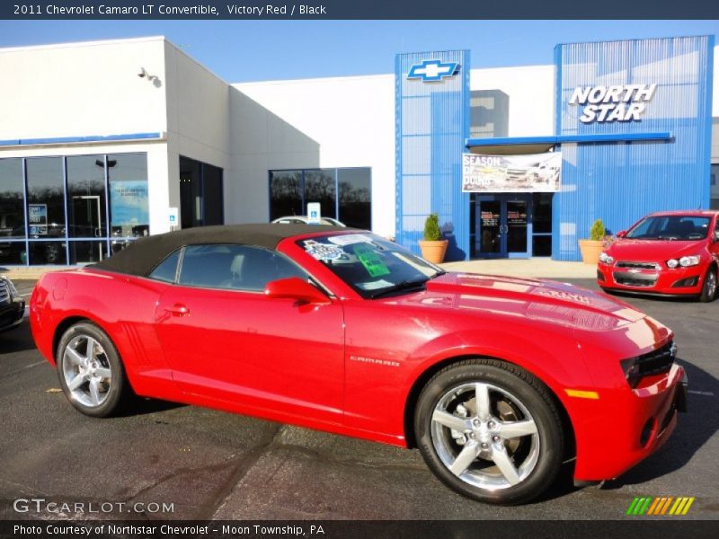 Victory Red / Black 2011 Chevrolet Camaro LT Convertible