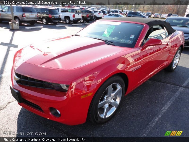 Victory Red / Black 2011 Chevrolet Camaro LT Convertible