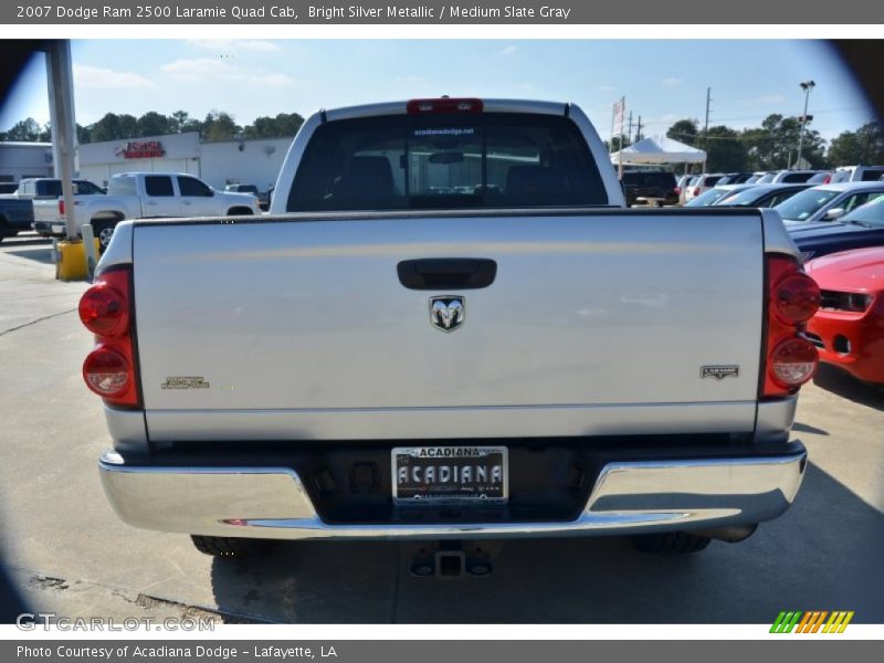 Bright Silver Metallic / Medium Slate Gray 2007 Dodge Ram 2500 Laramie Quad Cab