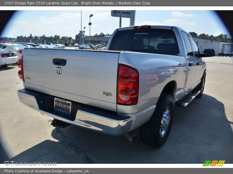 Bright Silver Metallic / Medium Slate Gray 2007 Dodge Ram 2500 Laramie Quad Cab