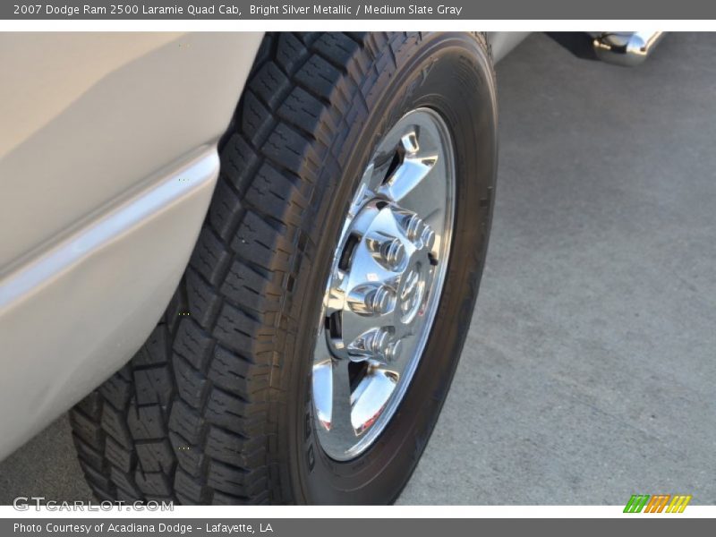 Bright Silver Metallic / Medium Slate Gray 2007 Dodge Ram 2500 Laramie Quad Cab