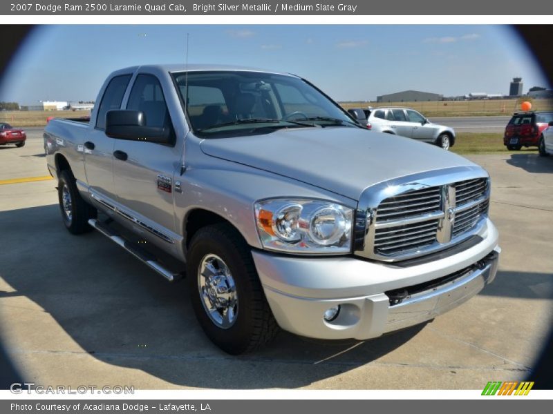 Bright Silver Metallic / Medium Slate Gray 2007 Dodge Ram 2500 Laramie Quad Cab