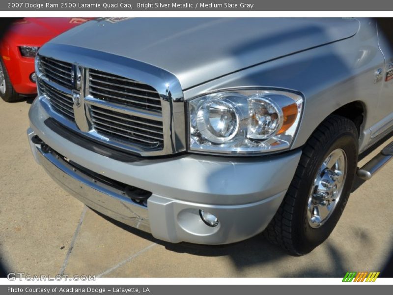 Bright Silver Metallic / Medium Slate Gray 2007 Dodge Ram 2500 Laramie Quad Cab