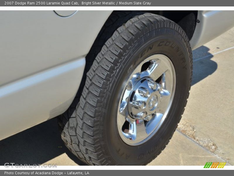 Bright Silver Metallic / Medium Slate Gray 2007 Dodge Ram 2500 Laramie Quad Cab