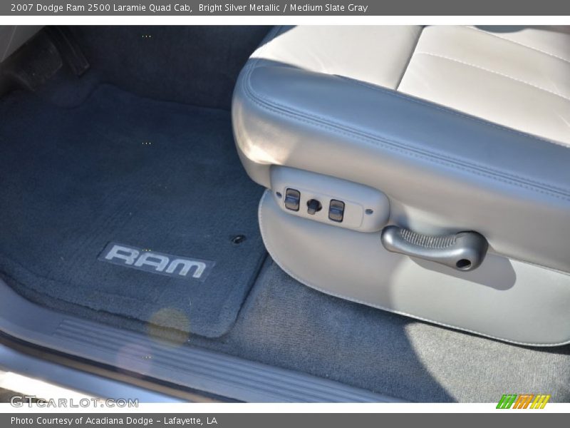 Bright Silver Metallic / Medium Slate Gray 2007 Dodge Ram 2500 Laramie Quad Cab