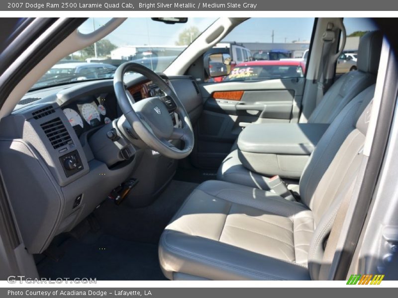 Bright Silver Metallic / Medium Slate Gray 2007 Dodge Ram 2500 Laramie Quad Cab