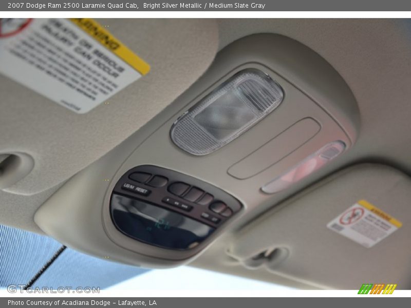 Bright Silver Metallic / Medium Slate Gray 2007 Dodge Ram 2500 Laramie Quad Cab