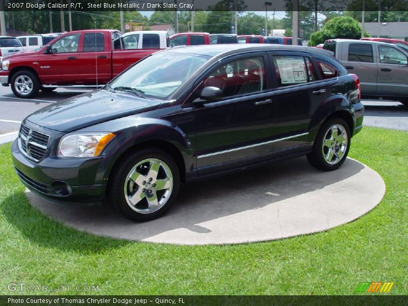 Steel Blue Metallic / Dark Slate Gray 2007 Dodge Caliber R/T