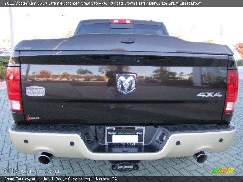 Rugged Brown Pearl / Dark Slate Gray/Russet Brown 2011 Dodge Ram 1500 Laramie Longhorn Crew Cab 4x4