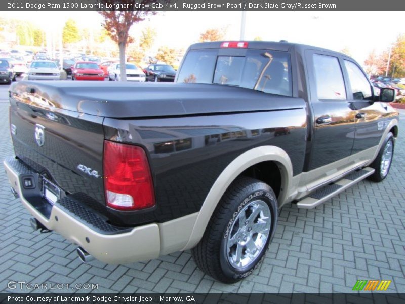 Rugged Brown Pearl / Dark Slate Gray/Russet Brown 2011 Dodge Ram 1500 Laramie Longhorn Crew Cab 4x4