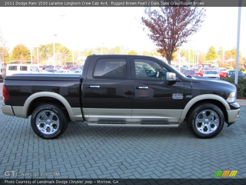 Rugged Brown Pearl / Dark Slate Gray/Russet Brown 2011 Dodge Ram 1500 Laramie Longhorn Crew Cab 4x4