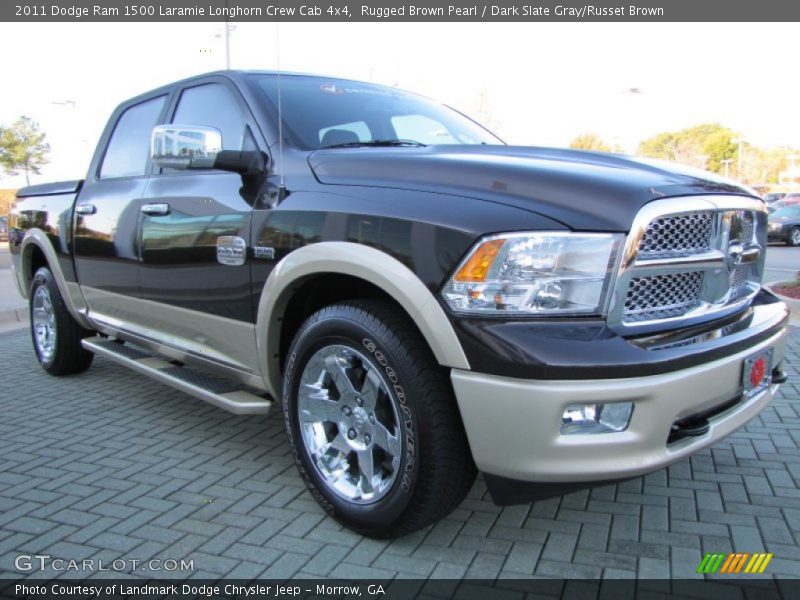 Rugged Brown Pearl / Dark Slate Gray/Russet Brown 2011 Dodge Ram 1500 Laramie Longhorn Crew Cab 4x4