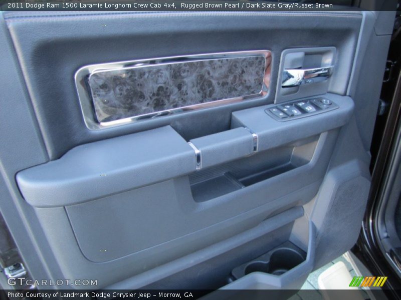 Rugged Brown Pearl / Dark Slate Gray/Russet Brown 2011 Dodge Ram 1500 Laramie Longhorn Crew Cab 4x4