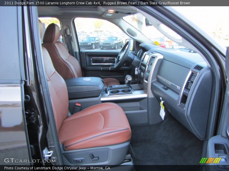 Rugged Brown Pearl / Dark Slate Gray/Russet Brown 2011 Dodge Ram 1500 Laramie Longhorn Crew Cab 4x4