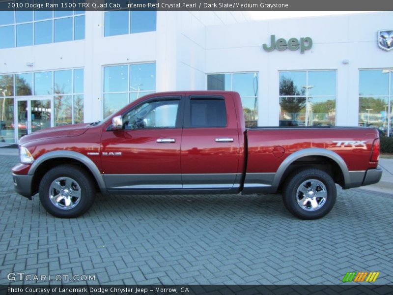 Inferno Red Crystal Pearl / Dark Slate/Medium Graystone 2010 Dodge Ram 1500 TRX Quad Cab