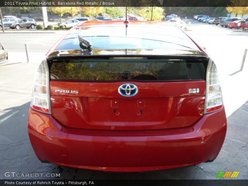 Barcelona Red Metallic / Bisque 2011 Toyota Prius Hybrid II