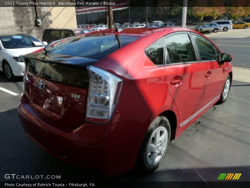 Barcelona Red Metallic / Bisque 2011 Toyota Prius Hybrid II