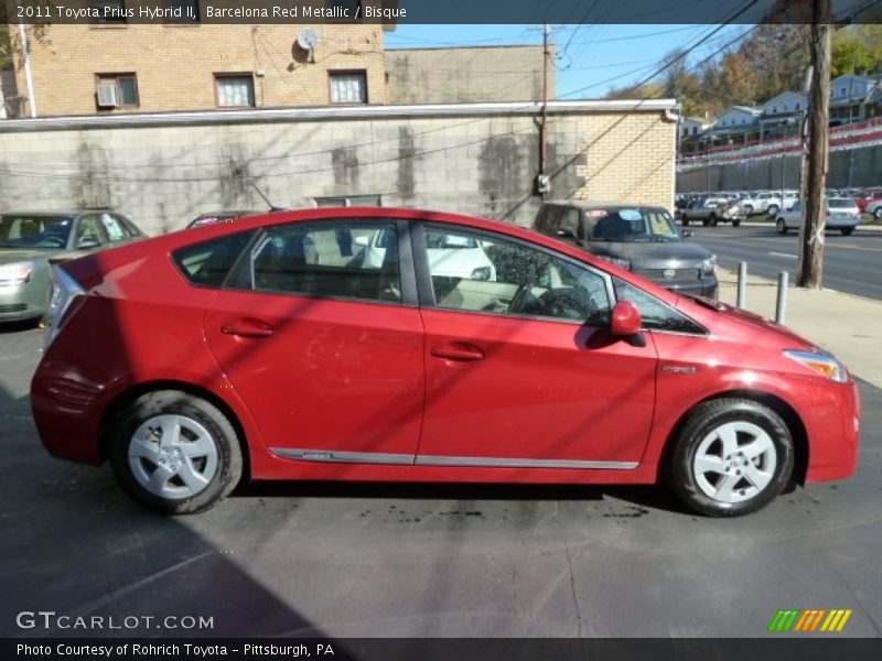 Barcelona Red Metallic / Bisque 2011 Toyota Prius Hybrid II