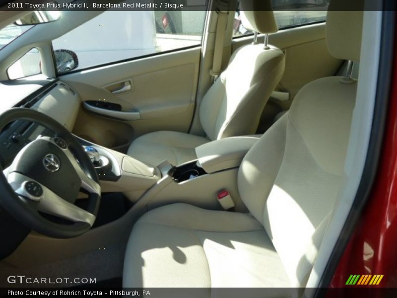 Barcelona Red Metallic / Bisque 2011 Toyota Prius Hybrid II