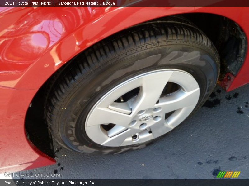 Barcelona Red Metallic / Bisque 2011 Toyota Prius Hybrid II