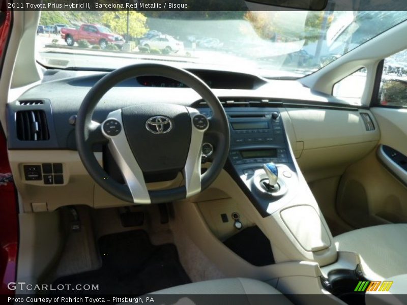 Barcelona Red Metallic / Bisque 2011 Toyota Prius Hybrid II