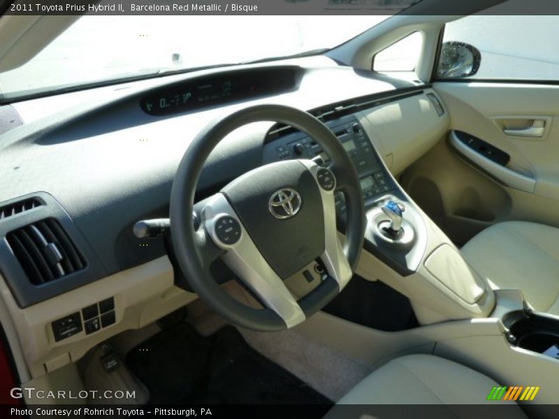 Barcelona Red Metallic / Bisque 2011 Toyota Prius Hybrid II