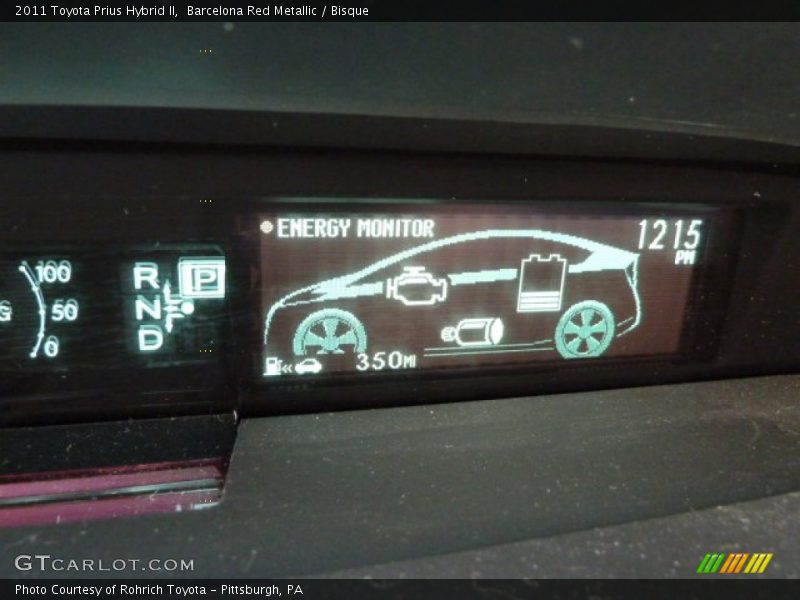 Barcelona Red Metallic / Bisque 2011 Toyota Prius Hybrid II