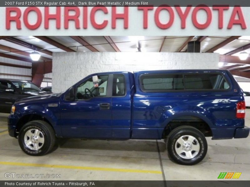 Dark Blue Pearl Metallic / Medium Flint 2007 Ford F150 STX Regular Cab 4x4