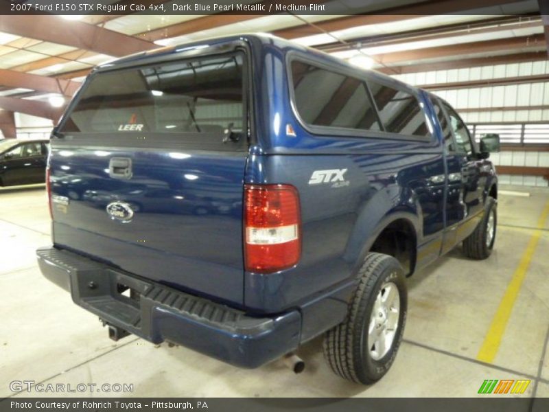 Dark Blue Pearl Metallic / Medium Flint 2007 Ford F150 STX Regular Cab 4x4