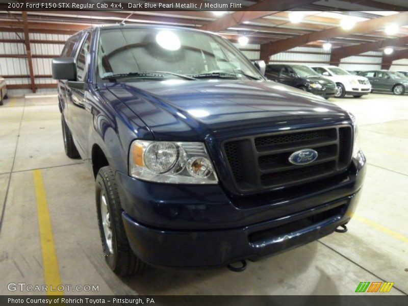 Dark Blue Pearl Metallic / Medium Flint 2007 Ford F150 STX Regular Cab 4x4