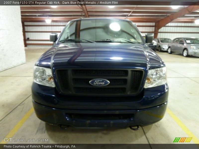 Dark Blue Pearl Metallic / Medium Flint 2007 Ford F150 STX Regular Cab 4x4