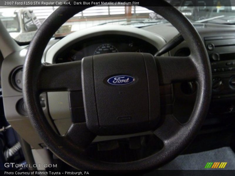 Dark Blue Pearl Metallic / Medium Flint 2007 Ford F150 STX Regular Cab 4x4