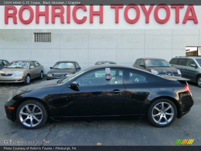 Black Obsidian / Graphite 2004 Infiniti G 35 Coupe