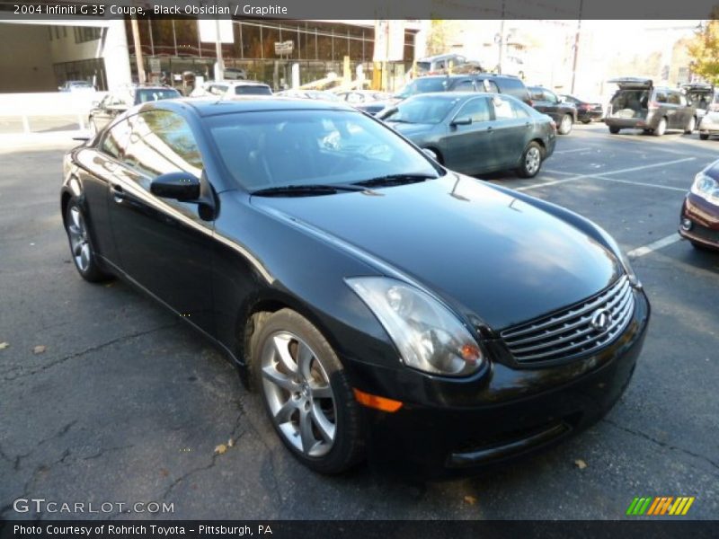 Black Obsidian / Graphite 2004 Infiniti G 35 Coupe