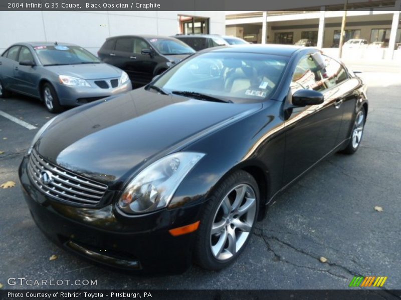 Black Obsidian / Graphite 2004 Infiniti G 35 Coupe