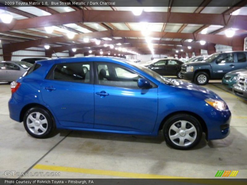Blue Streak Metallic / Dark Charcoal 2009 Toyota Matrix 1.8