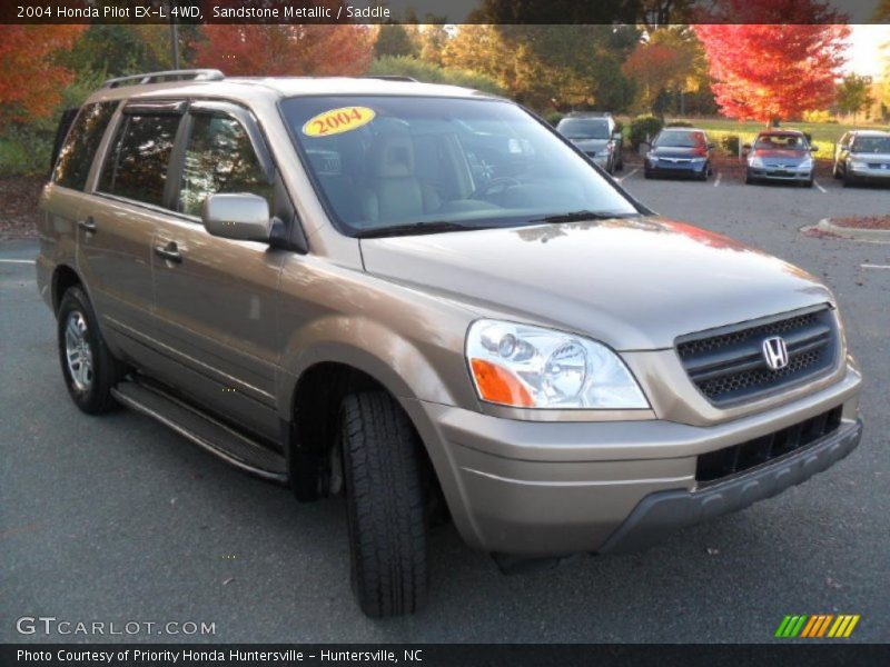 Sandstone Metallic / Saddle 2004 Honda Pilot EX-L 4WD