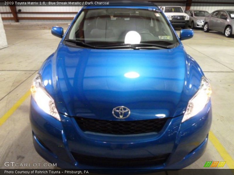 Blue Streak Metallic / Dark Charcoal 2009 Toyota Matrix 1.8