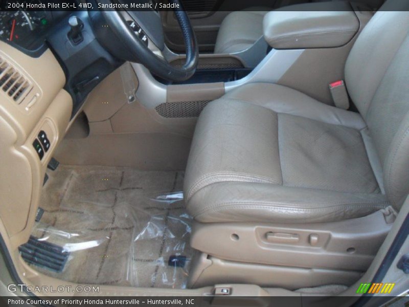 Sandstone Metallic / Saddle 2004 Honda Pilot EX-L 4WD