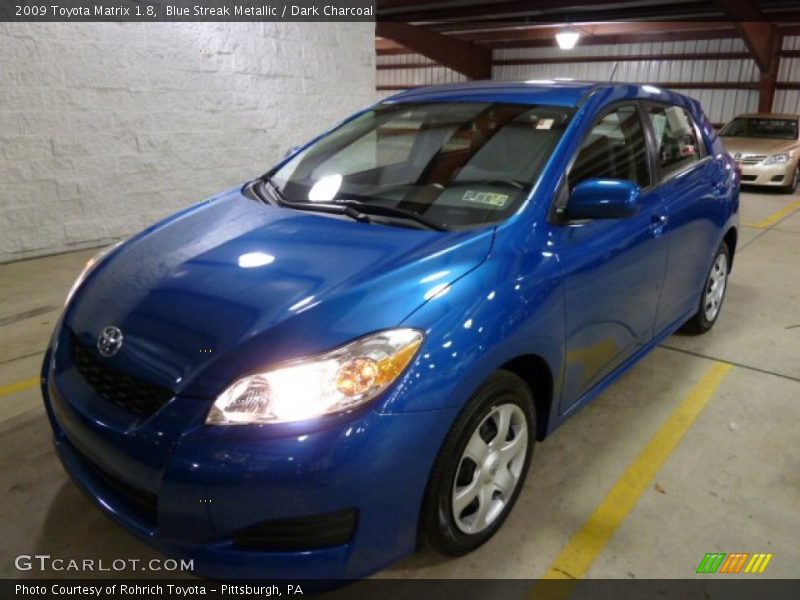 Blue Streak Metallic / Dark Charcoal 2009 Toyota Matrix 1.8