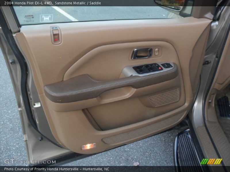 Sandstone Metallic / Saddle 2004 Honda Pilot EX-L 4WD