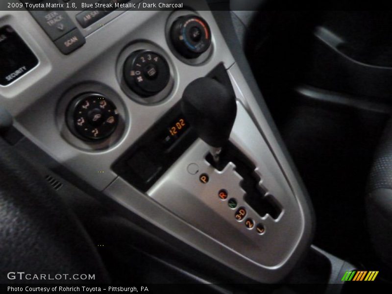 Blue Streak Metallic / Dark Charcoal 2009 Toyota Matrix 1.8